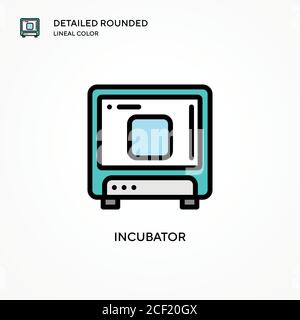 Incubator vector icon. Modern vector illustration concepts. Easy to edit and customize. Stock Vector