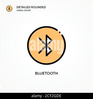 Bluetooth vector icon. Modern vector illustration concepts. Easy to edit and customize. Stock Vector