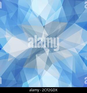 Abstract geometric ice flower. Background with triangular polygons. Stock Vector
