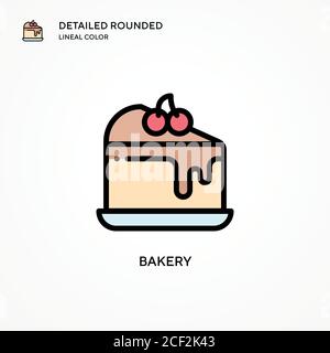 Bakery vector icon. Modern vector illustration concepts. Easy to edit and customize. Stock Vector