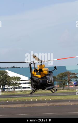 Prestwick, Ayrshire, Scotland, 31 Aug 2013 RAF defence helicopter flying school takes off Stock Photo