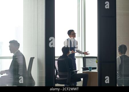 asian business people working meeting in modern office Stock Photo