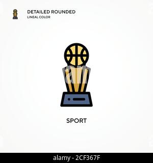 Sport vector icon. Modern vector illustration concepts. Easy to edit and customize. Stock Vector