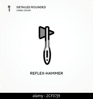 Reflex-hammer vector icon. Modern vector illustration concepts. Easy to edit and customize. Stock Vector