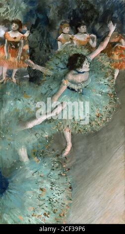 Degas Edgar - Swaying Dancer (Dancer in Green) 1877-79 - French School - 19th  Century Stock Photo