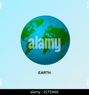 earth 3D design vector, easy editable layer by layer if you get additional image Stock Vector