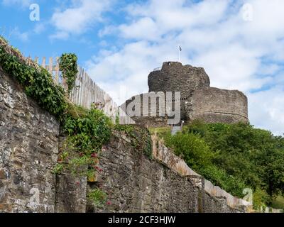 View of Launceston Castle, Cornwall, UK. Stock Photo