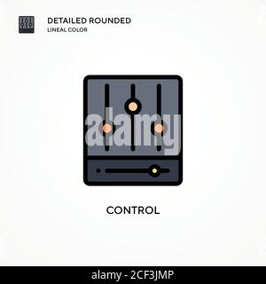Control vector icon. Modern vector illustration concepts. Easy to edit and customize. Stock Vector