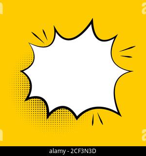 Speech Bubble in Pop Art Style. Vector Illustration Stock Vector