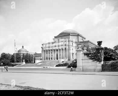 Low Library, Columbia University, New York City, New York, USA, Detroit Publishing Company, 1903 Stock Photo