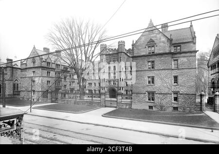 Vanderbilt Hall, Yale University, New Haven, Connecticut, USA, Detroit Publishing Company, early 1900's Stock Photo