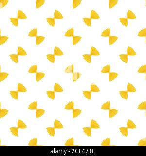 Pasta seamless pattern. Italian spaghetti. Vector illustration Stock Vector