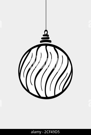 Christmas ball cartoon icon. Vector illustration Stock Vector Image & Art -  Alamy