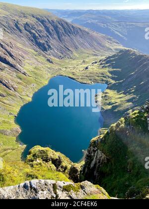 Cadair Idris mountain in North Wales, part of Snowdonia National Park and close to the Mach Loop Stock Photo