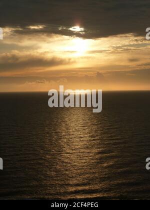 Beautiful sunset saw from Guanshan of Kenting National Park, Taiwan Stock Photo