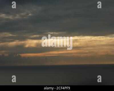 Beautiful sunset saw from Guanshan of Kenting National Park, Taiwan Stock Photo