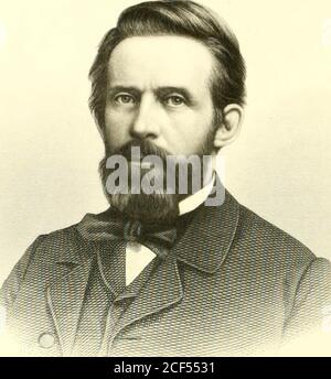 . The Fortieth Congress of the United States: historical and biographical. he plains,General Dodge was elected over a popular competitor by 4,398 ma-jority, nearly 2.000 more than the district had ever before given. In the Fortieth Congress Mr. Dodge never occupied the time ofthe House in speaking, and yet was among tiie most able and effi-cient members. As a member of the Committee on Military Affairshe rendered the country valuable service, especially in the measurefor the re-organization of the Army. To his services Iowa is largelyindebted for the passage of bills to reimburse the expenses Stock Photo