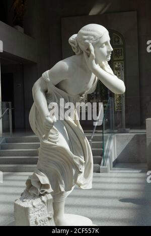 Charles Engelhard Court in The American Art Wing, The Metropolitan Museum of Art, NYC, USA Stock Photo