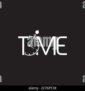 text time watch symbol decoration vector Stock Vector