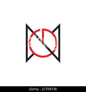 letter on power button electronic design symbol logo vector Stock Vector