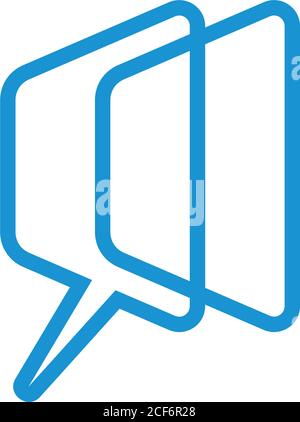 screen outline linked line logo vector Stock Vector