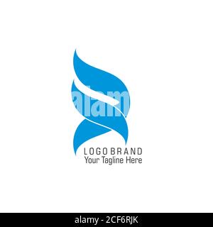 symbol vector of smoke shape curves overlap flat design Stock Vector