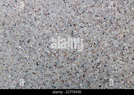 Polished concrete with small gravel  texture Stock Photo