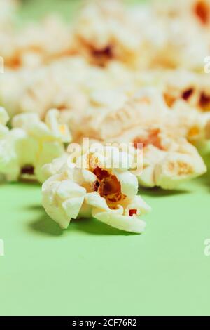 Set of popcorn on board Stock Photo