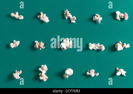 Set of popcorn on board Stock Photo