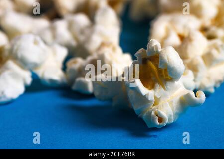 Set of popcorn on board Stock Photo