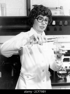 NASA hired Barbara S. Askins, a chemist at NASA's Marshall Space Flight Center, Huntsville, Alabama, in 1975 to find a better way to develop astronomical and geological pictures. In 1978, the Association for Advancement of Inventions and Innovations named her the National Inventor of the Year for her invention of a process that restored detail to underexposed negatives that would otherwise be useless. In 1978, Barbara Askins patented a method of enhancing the pictures using radioactive materials. The process was so successful that its uses were expanded beyond NASA researchers to improvements