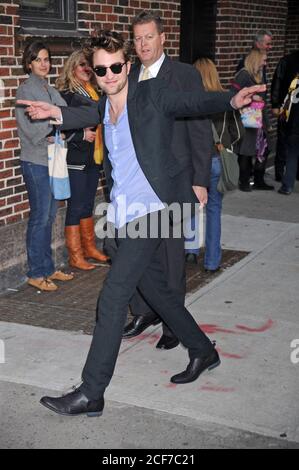 Manhattan, United States Of America. 18th Nov, 2009. SMG NY1 Robert Pattinson Letterman 111809 12.jpg NEW YORK - NOVEMBER 18: Actor Robert Pattinson visits 'Late Show With David Letterman' at the Ed Sullivan Theater on November 18, 2009 in New York City( Credit: Storms Media Group/Alamy Live News Stock Photo