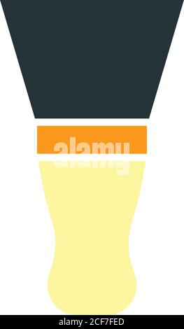 Putty Knife Icon. Flat Color Design. Vector Illustration. Stock Vector