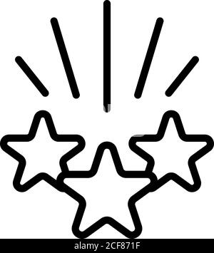 Bonus shop stars icon, outline style Stock Vector