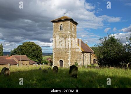 The parish church of St John the Baptist, in the village of Witton, North Lincolnshire, England UK Stock Photo