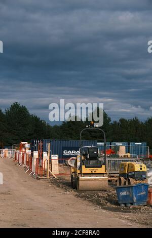 Construction Site - House Building Stock Photo