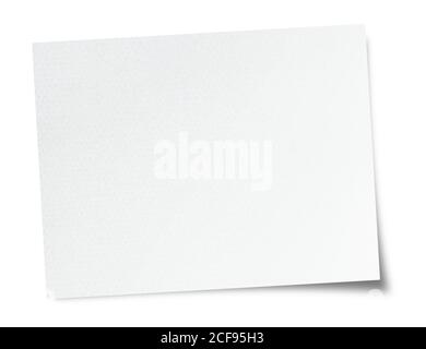 White Paper sheet background - isolated on white Stock Photo