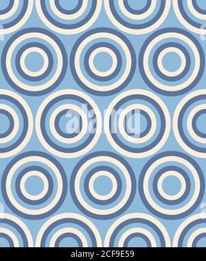 Fashion abstract geometrical pattern with circles. Seamless vector background. Stock Vector