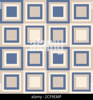 Fashion abstract geometrical pattern with squares. Seamless vector background. Stock Vector