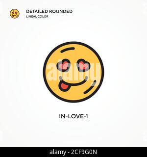 In-love-1 vector icon. Modern vector illustration concepts. Easy to edit and customize. Stock Vector