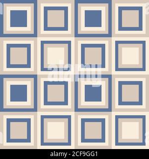 Fashion abstract geometrical pattern with squares. Seamless vector background. Stock Vector