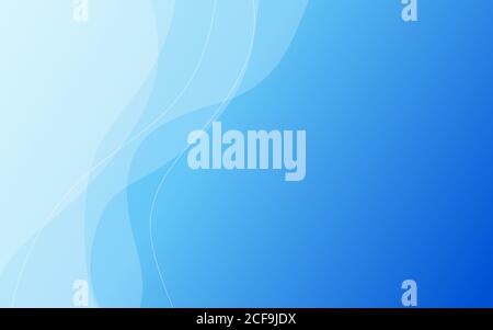 Abstract modern blue wave vector background Stock Vector