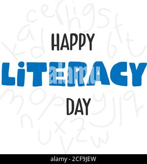 Design about International Literacy Day celebration, 8th September. illustration vector. Stock Vector