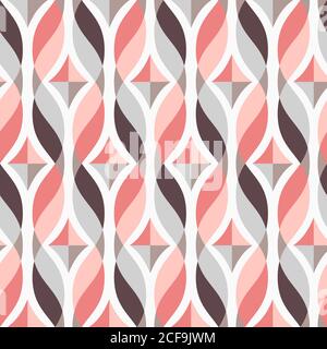 Design elements - tangled colorful waves and diamonds. Seamless background. Vector illustration. Stock Vector