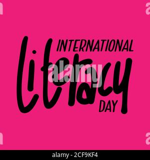 Design about International Literacy Day celebration, 8th September. illustration vector. Stock Vector