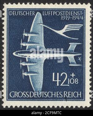 Postage stamps of the Deutsche Demokratische Republik. Stamp printed in the Deutsche Demokratische Republik. Stock Photo