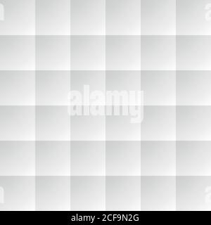 Light grey seamless vector checked pattern background. Stock Vector