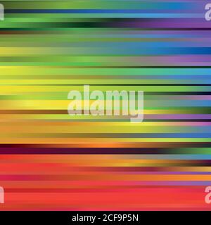 Rainbow spectrum background of blurred horizontal stripes. Abstract vector backdrop. Stock Vector