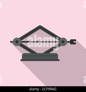 Classic jack-screw icon. Flat illustration of classic jack-screw vector icon for web design Stock Vector