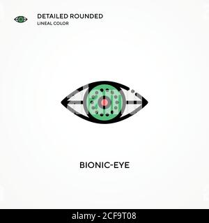 Bionic-eye vector icon. Modern vector illustration concepts. Easy to edit and customize. Stock Vector